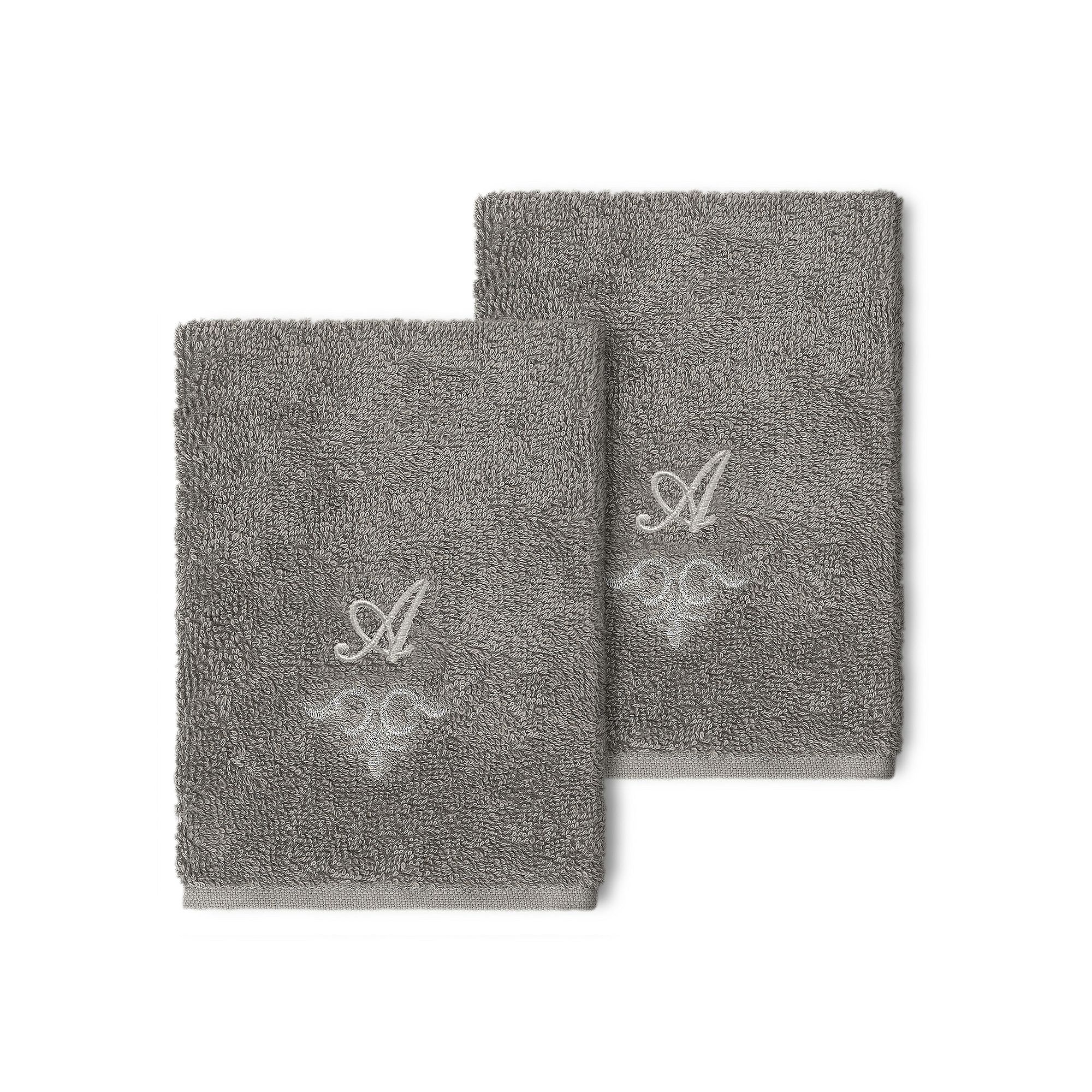 Linum Home Textiles Turkish Cotton Monica 2-packEmbellished Washcloth Set