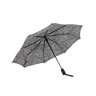 ShedRain Vortex Vented Auto Open & Close Compact Rainbow Dot Umbrella