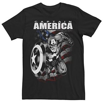 Big & Tall Marvel Captain America Avengers Patriot Tee