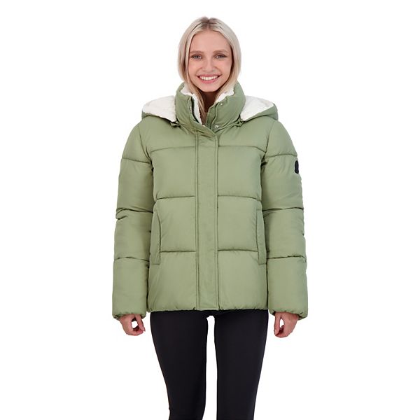 Juniors Madden Girl Sherpa Hood Puffer, Kohls Junior Winter Coats