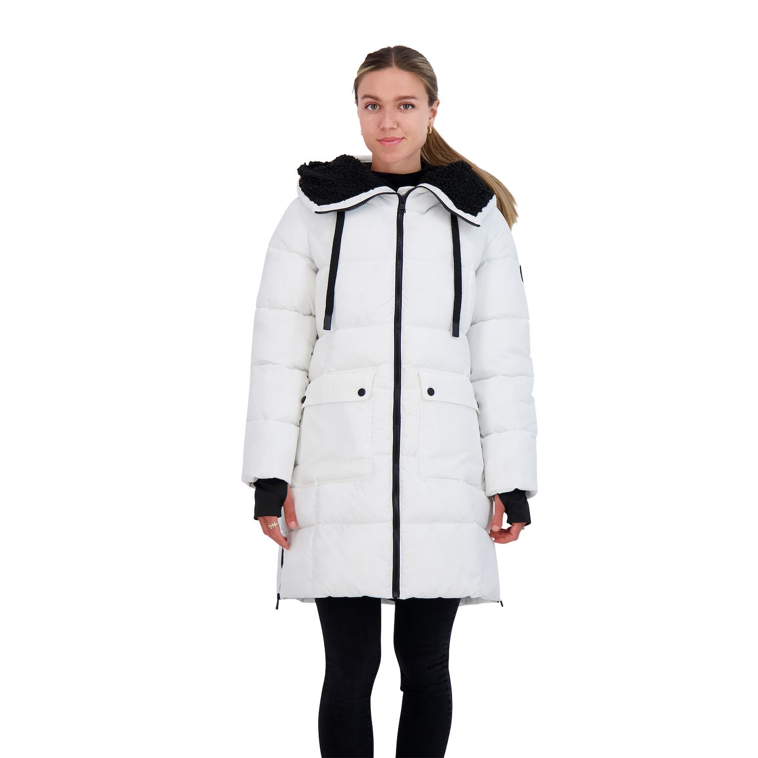 kohls womens white coats