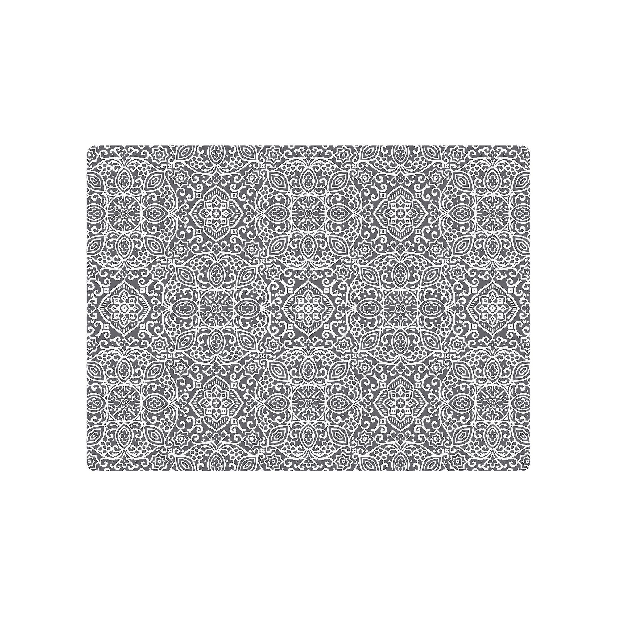 Bungalow Flooring Arabesque 9 to 5 Desk Chair Mat - 35 x 47, Gray