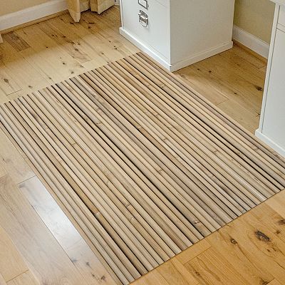 Bungalow Flooring Bamboo 9 to 5 Desk Chair Mat 35 x 47