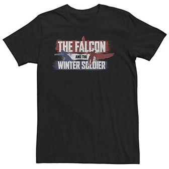 Big & Tall Marvel The Falcon And The Winter Soldier Spray Paint Silhouette Tee