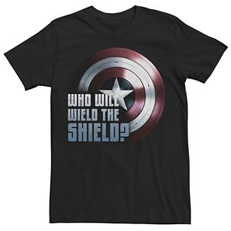 Big & Tall Marvel The Falcon And The Winter Soldier "Who Will Wield The Shield?" Tee