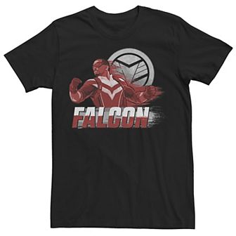 Big & Tall Marvel The Falcon And The Winter Soldier Falcon Speed Poster Tee