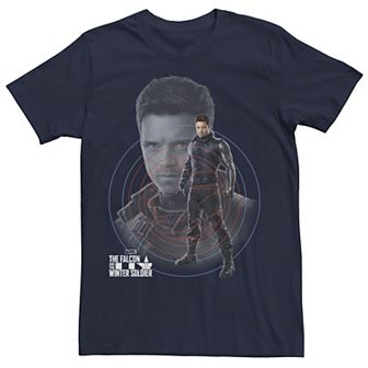 Big & Tall Marvel The Falcon And The Winter Soldier Winter Hero Poster Tee