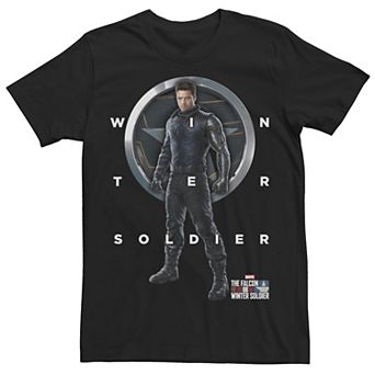 Big & Tall Marvel The Falcon And The Winter Soldier Bucky Shield Tee