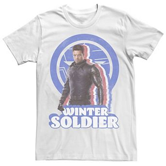 Big & Tall Marvel The Falcon And The Winter Soldier Bucky Retro Tee