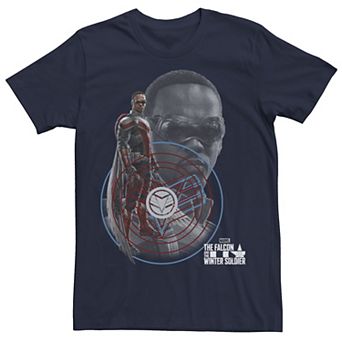 Big & Tall Marvel The Falcon And The Winter Soldier Falcon Hero Poster Tee