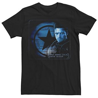 Big & Tall Marvel The Falcon And The Winter Soldier Barnes Shield Poster Tee