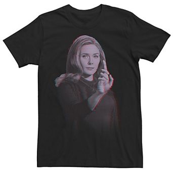 Big & Tall Marvel WandaVision Wanda Television Glitch Portrait Tee