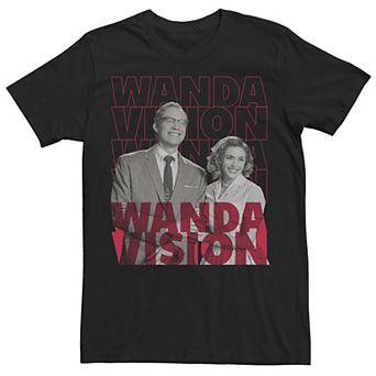 Big & Tall Marvel WandaVision Text Stack Portrait Tee