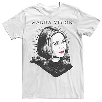 Big & Tall Marvel WandaVision Wanda Sketch Tee