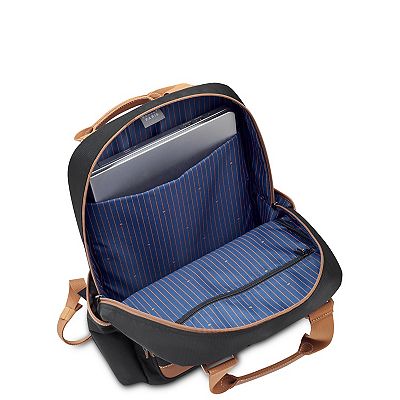 Delsey Paris Navy Blue Casual Everyday Backpack with Tan Accents NWT Turenne Soft: Laptop Backpack Tote, Navy | Delsey Paris, US( en) main image 3
