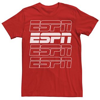 Men's ESPN White Logo Stack Tee