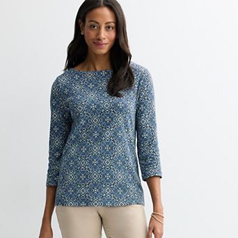 Petite Croft & Barrow® Boatneck Top