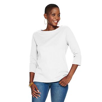 Petite Croft & Barrow® Boatneck Top