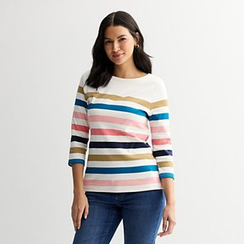 Petite Croft & Barrow® Boatneck Top