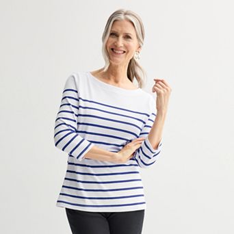 Petite Croft & Barrow® Boatneck Top