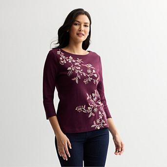 Petite Croft & Barrow® Boatneck Top