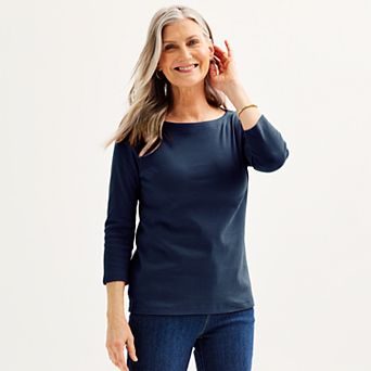 Petite Croft & Barrow® Boatneck Top