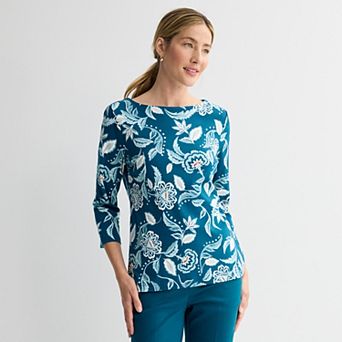 Petite Croft & Barrow® Boatneck Top