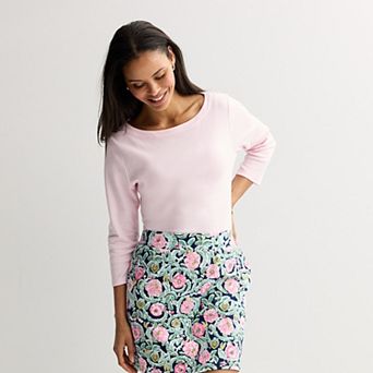 Petite Croft & Barrow® Boatneck Top