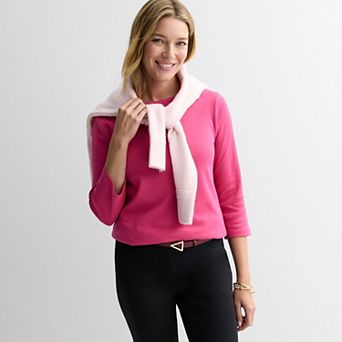 Petite Croft & Barrow® Boatneck Top