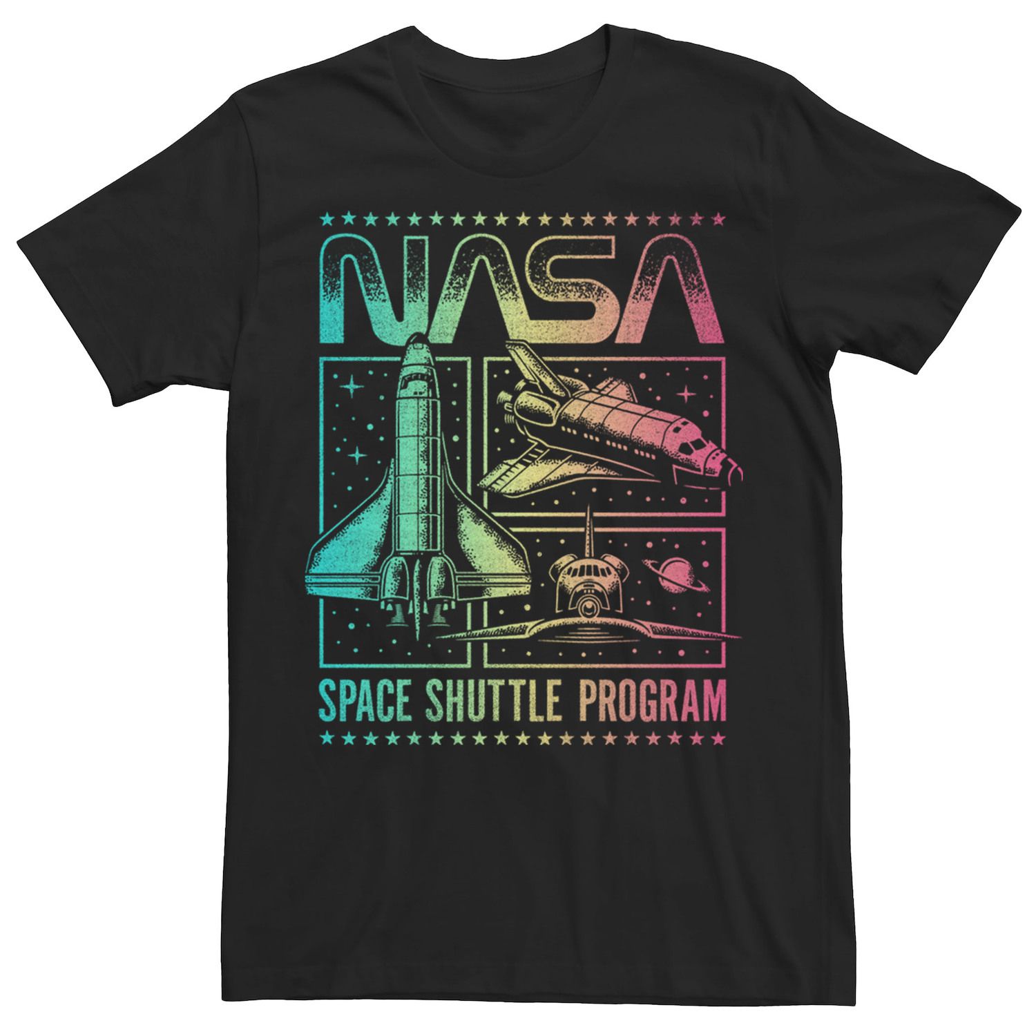 Image for Licensed Character Big & Tall NASA Gradient Space Shuttle Program Poster Tee at Kohl's.