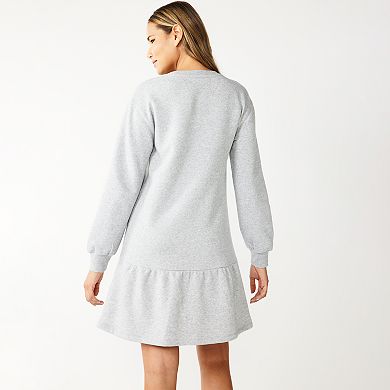 Women's Nine West Flounce Sweatshirt Dress
