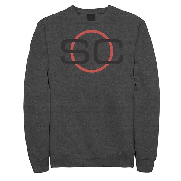 Men's ESPN SportsCenter Black & Red Circle Logo Sweatshirt