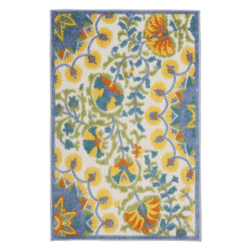 Nourison Aloha Sunbright Indoor Outdoor Rug, Multicolor, 12X15 Ft