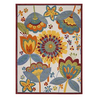Nourison Aloha Garden Delight Indoor Outdoor Rug