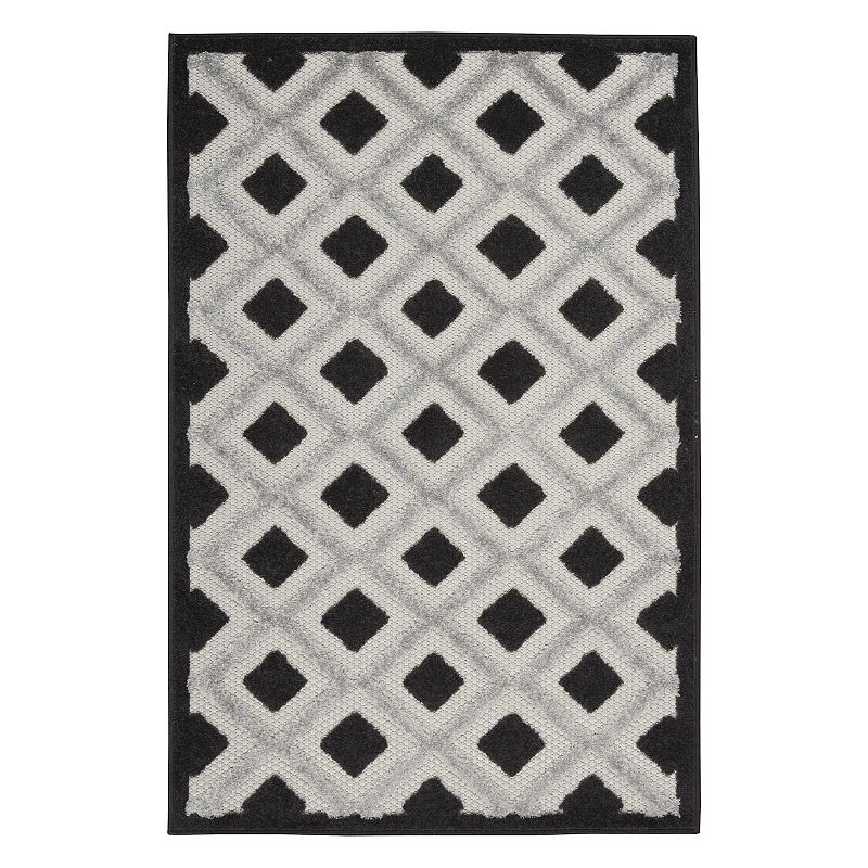 Nourison Aloha Geometric Indoor Outdoor Rug, Multicolor, 12X15 Ft