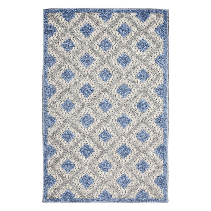 Nourison Aloha Geometric Indoor Outdoor Rug, Multicolor, 9X12 Ft