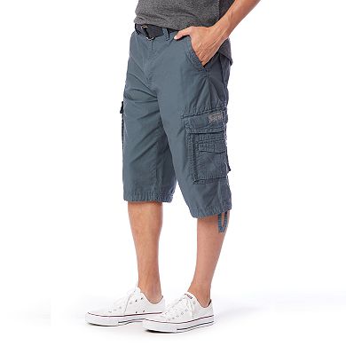 Big & Tall UNIONBAY Cordova Messenger Belted Cargo Shorts