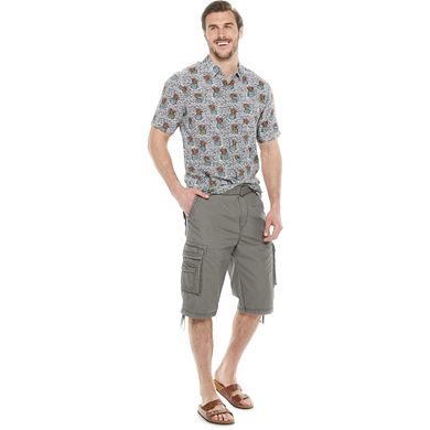 Big & Tall UNIONBAY Cordova Messenger Belted Cargo Shorts
