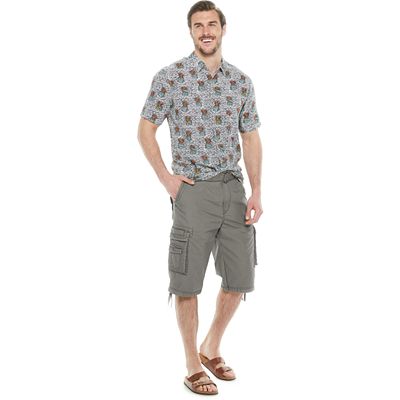 Big Tall Unionbay Cordova Messenger Belted Cargo Shorts