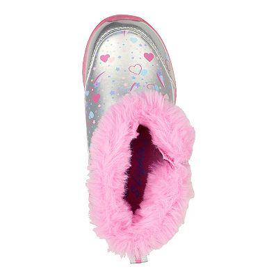 Skechers S Lights Illumi Brights Toddler Girls Light Up Winter Boots