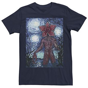 Big & Tall Netflix Stranger Things Demogorgon Starry Night Style Poster Tee