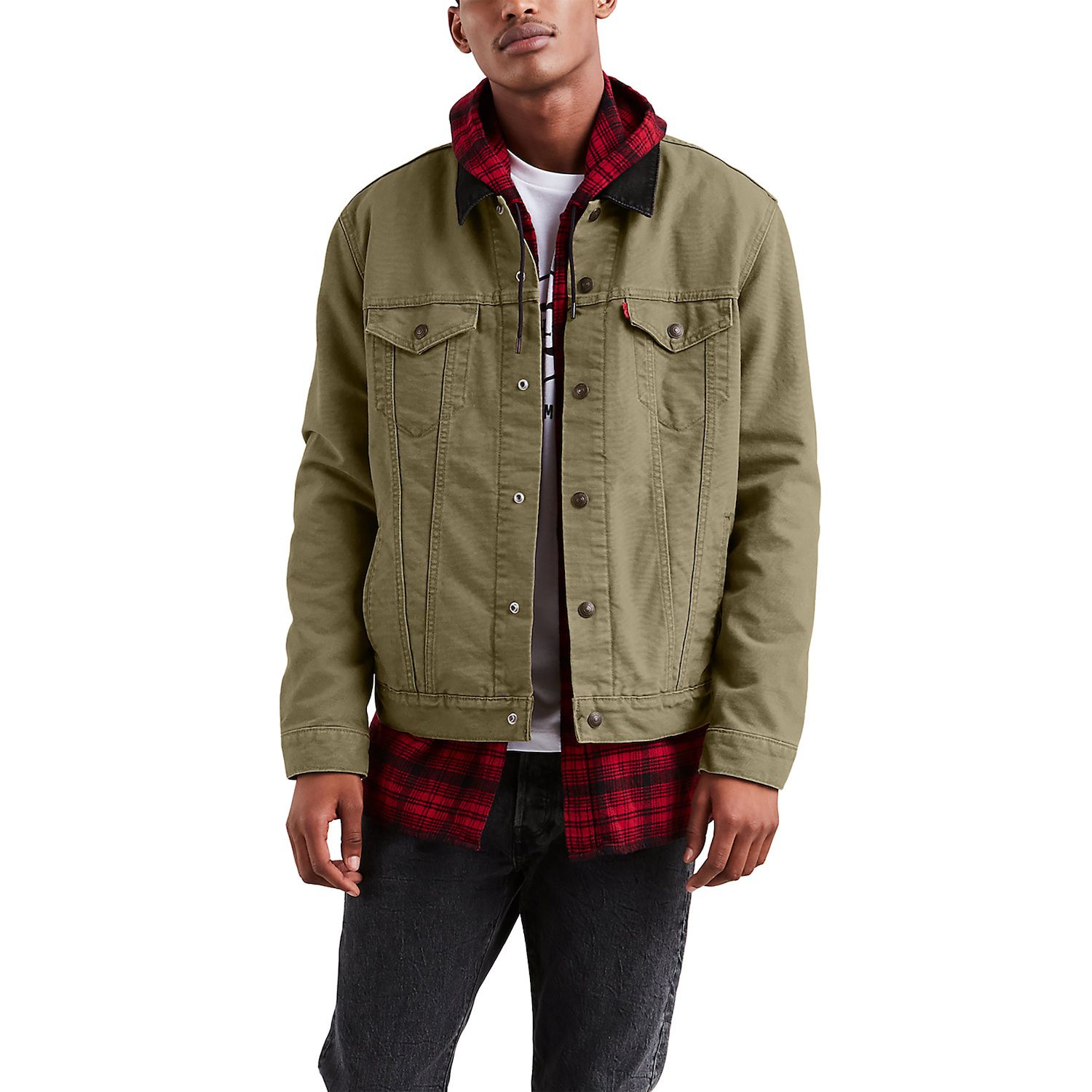 green levis jacket