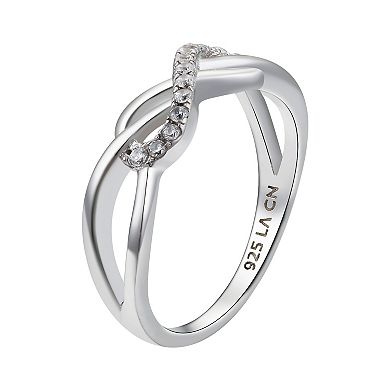 Love This Life® Sterling Silver Infinity Ring