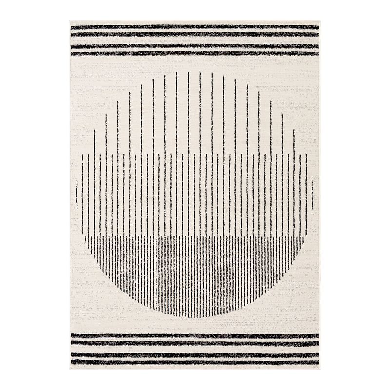 Decor 140 Graziella Modern Rug, Black, 5X7 Ft