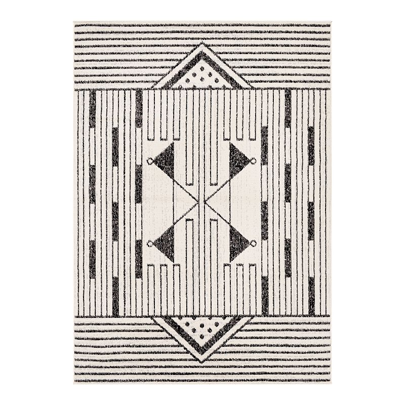 Decor 140 Greco Modern Rug, Black, 8X10 Ft