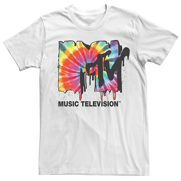 Big & Tall MTV Logo Tie Dye Drip Tee