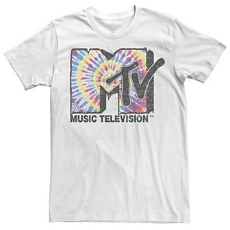 Big & Tall MTV Logo Melting Tie Dye Tee
