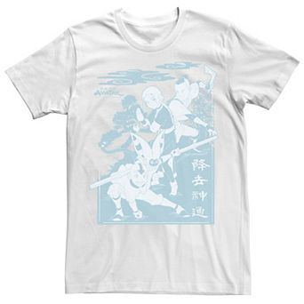 Big & Tall Avatar The Last Airbender Trio Stances Poster Tee