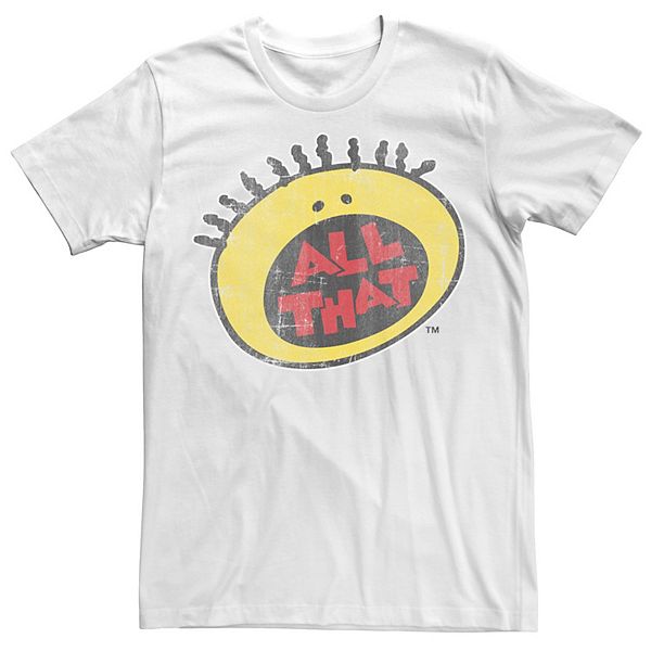Big & Tall Nickelodeon All That Classic Vintage Face Logo Title Tee