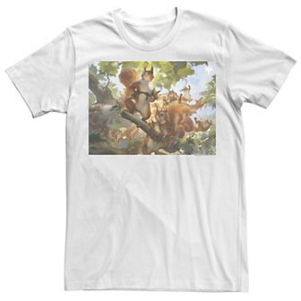 Big & Tall Magic: The Gathering Squirrel Mob Graphic Tee